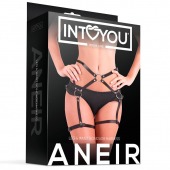 Черные стрепы на бёдра Aneir - Intoyou - купить с доставкой в Сочи