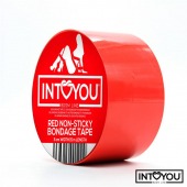 Красный скотч для фиксации Non-Sticky Bondage Tape - 15 м. - Intoyou - купить с доставкой в Сочи