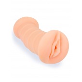 Телесный двусторонний мастурбатор с вибропулей и эрекционными кольцами в комплекте - Sexy Girl - в Сочи купить с доставкой