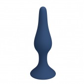 Синяя анальная пробка Slim Anal Plug S - 10,3 см. - Baile
