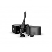 Черная секс-машина с функцией нагрева, насадками и присоской Sesh - Zalo - купить с доставкой в Сочи