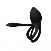 Черное эрекционное виброкольцо Bayek с пультом ДУ - Zalo - в Сочи купить с доставкой