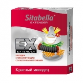 Стимулирующая насадка Sitabella Extender  Красный молодец - Sitabella - купить с доставкой в Сочи