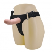 Реалистичный страпон-фаллоимитатор на трусиках Ultra Passionate Harness - 15 см. - Baile - купить с доставкой в Сочи