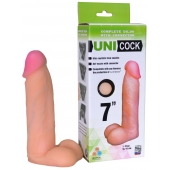 Фаллическая насадка Харнесс UNICOCK 7  - 19 см. - LOVETOY (А-Полимер) - купить с доставкой в Сочи