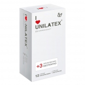 Ультратонкие презервативы Unilatex Ultra Thin - 12 шт. + 3 шт. в подарок - Unilatex - купить с доставкой в Сочи