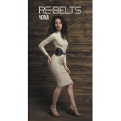 Пояс с клёпками Yona Black - Rebelts - купить с доставкой в Сочи