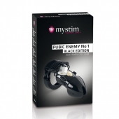 Пояс верности с электростимуляцией Mystim Pubic Enemy No1 Black Edition - MyStim - купить с доставкой в Сочи