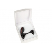 Чёрная насадка на фаллос Gladiator + LRS  с трехкнопочным пультом управления - Adrien Lastic - в Сочи купить с доставкой