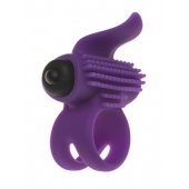 Эрекционное кольцо с подхватом мошонки и стимуляцией клитора Bullet Lastic Ring - Adrien Lastic - в Сочи купить с доставкой