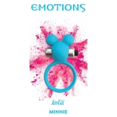 Голубое эрекционное виброколечко Emotions Minnie Breeze - Lola Games - в Сочи купить с доставкой