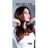 Чёрный кожаный чокер-кляп Tyra Black - Rebelts - купить с доставкой в Сочи