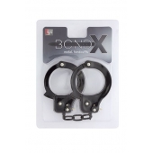 Чёрные наручники из листового металла BONDX METAL CUFFS BLACK - Dream Toys - купить с доставкой в Сочи