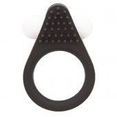 Чёрное эрекционное кольцо LIT-UP SILICONE STIMU RING 1 BLACK - Dream Toys - в Сочи купить с доставкой
