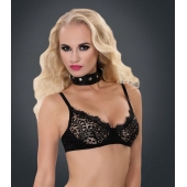Полиуретановый ошейник с пуклями и D-кольцами Collar with Studs - Blush Novelties - купить с доставкой в Сочи