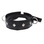 Полиуретановый ошейник с пуклями и D-кольцами Collar with Studs - Blush Novelties - купить с доставкой в Сочи