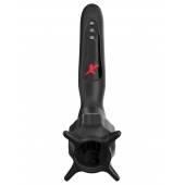 Чёрный вибростимулятор для головки члена с эффектом всасывания Vibrating Roto-Sucker - Pipedream - в Сочи купить с доставкой