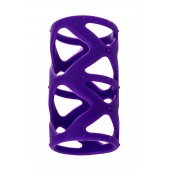 Фиолетовая насадка-сетка на пенис - 7,5 см. - A-toys - в Сочи купить с доставкой