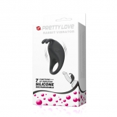 Чёрное эрекционное кольцо с вибрацией Rabbit Vibrator - Baile - в Сочи купить с доставкой