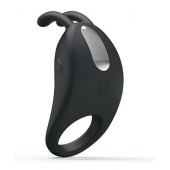 Чёрное эрекционное кольцо с вибрацией Rabbit Vibrator - Baile - в Сочи купить с доставкой