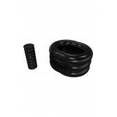 Чёрное эрекционное виброкольцо Stretch - Bathmate - в Сочи купить с доставкой