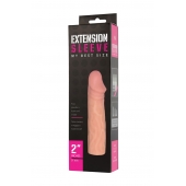 Телесная насадка-удлинитель Extension sleeve - 17 см. - Sitabella - в Сочи купить с доставкой