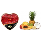 Массажная свеча с ароматом экзотических фруктов Bougie Massage Candle - 35 мл. - Plaisir Secret - купить с доставкой в Сочи