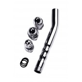 Металлический анальный душ с тремя насадками - ToyFa - купить с доставкой в Сочи