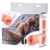 Двусторонний мастурбатор с вибропулей Satisfaction Lucky charm - Lola Games - в Сочи купить с доставкой