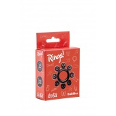 Чёрное эрекционное кольцо Rings Bubbles - Lola Games - в Сочи купить с доставкой