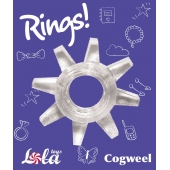 Прозрачное эрекционное кольцо Rings Cogweel - Lola Games - в Сочи купить с доставкой