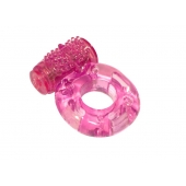 Розовое эрекционное кольцо с вибрацией Rings Axle-pin - Lola Games - в Сочи купить с доставкой