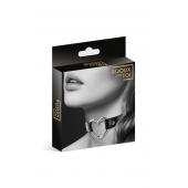 Чёрный чокер с кольцом в форме сердца - Bijoux Pour Toi - купить с доставкой в Сочи