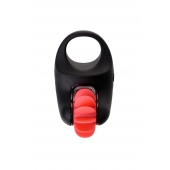 Чёрно-красное эрекционное виброкольцо Erotist - Erotist Adult Toys - в Сочи купить с доставкой