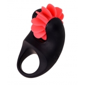 Чёрно-красное эрекционное виброкольцо Erotist - Erotist Adult Toys - в Сочи купить с доставкой