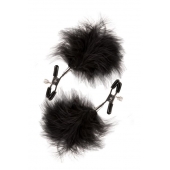 Зажимы для сосков с пухом FEATHERED NIPPLE CLAMPS - Blush Novelties - купить с доставкой в Сочи
