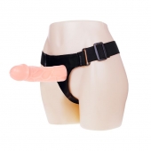 Телесный фаллоимитатор на трусиках Jessica Strap-On - 15,5 см. - Baile - купить с доставкой в Сочи