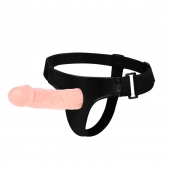 Телесный фаллоимитатор на трусиках Jessica Strap-On - 15,5 см. - Baile - купить с доставкой в Сочи