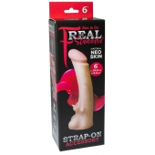 Телесная насадка REAL Standard с усиками на основании - 19 см. - LOVETOY (А-Полимер) - купить с доставкой в Сочи