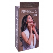 Кляп-трензель Lora с металлическими кольцами - Rebelts - купить с доставкой в Сочи