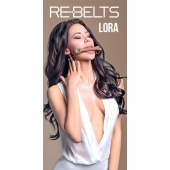 Кляп-трензель Lora с металлическими кольцами - Rebelts - купить с доставкой в Сочи