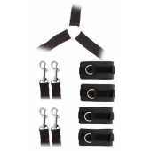Комплект наручников и поножей LUXURIOUS BED RESTRAINT CUFF SET - Blush Novelties - купить с доставкой в Сочи