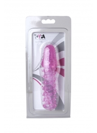 Розовая насадка с нежными шипами - 13,5 см. - Toyfa Basic - в Сочи купить с доставкой