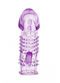 Фиолетовая насадка с коготком и шипами - 13 см. - Toyfa Basic - в Сочи купить с доставкой