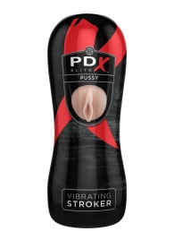 Мастурбатор-вагина Vibrating Pussy Stroker с вибрацией - Pipedream - в Сочи купить с доставкой