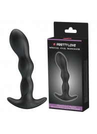 Черный анальный стимулятор простаты с вибрацией Special Anal Massager - 14,5 см. - Baile - в Сочи купить с доставкой