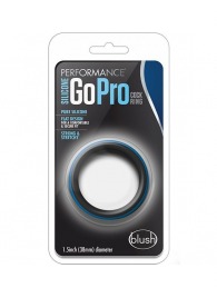 Черно-синее эрекционное кольцо Silicone Go Pro Cock Ring - Blush Novelties - в Сочи купить с доставкой