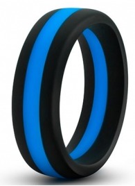 Черно-синее эрекционное кольцо Silicone Go Pro Cock Ring - Blush Novelties - в Сочи купить с доставкой