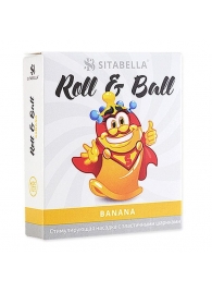 Стимулирующий презерватив-насадка Roll   Ball Banana - Sitabella - купить с доставкой в Сочи