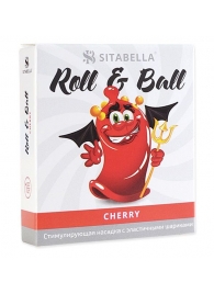 Стимулирующий презерватив-насадка Roll   Ball Cherry - Sitabella - купить с доставкой в Сочи